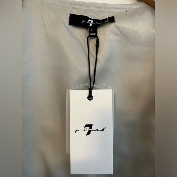 7 For All Mankind vegan leather cropped corset top - Picture 4 of 14